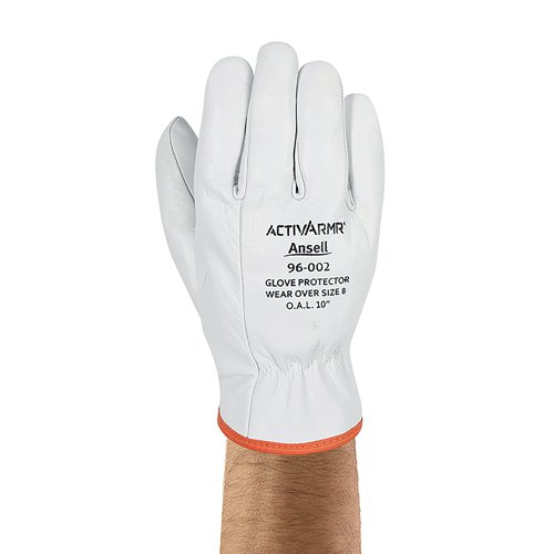 Ansell Leather Premium Goat Skin Glove Protector White M AN96-002M | Ansell