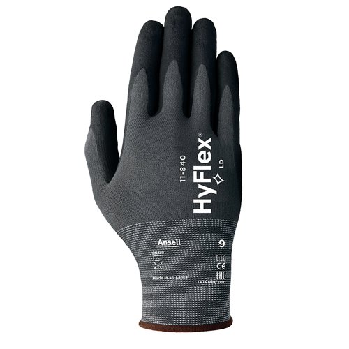 Ansell Hyflex Gloves 1Pr Black Size XS AN11-840XS