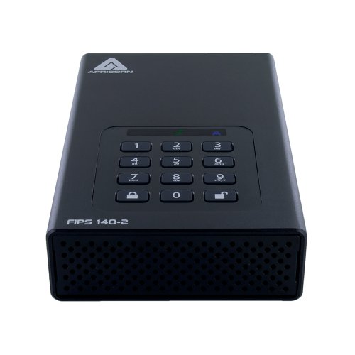 Apricorn Aegis Padlock DT 256-Bit AES-XTS Encryption External Hard Drive 4TB ADT3PL256F4000EM