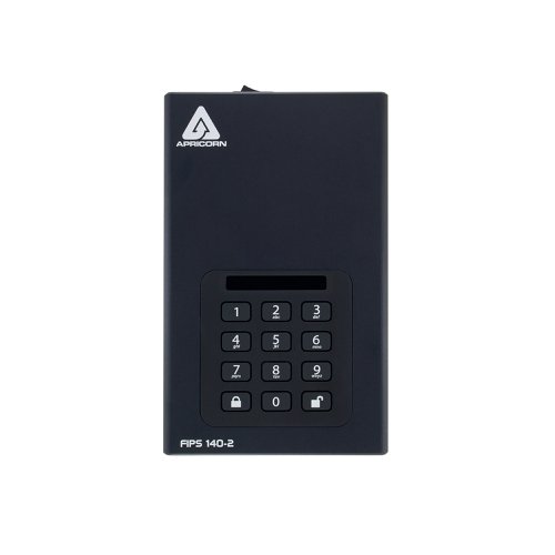 Apricorn Aegis Padlock DT 256-Bit AES-XTS Encryption External Hard Drive 4TB ADT3PL256F4000EM