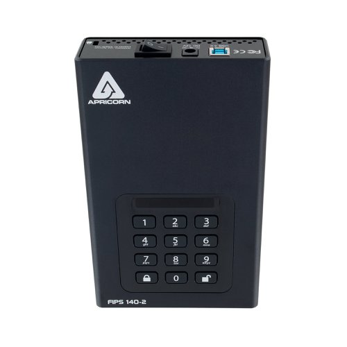 Apricorn Aegis Padlock DT 256-Bit AES-XTS Encryption External Hard Drive 4TB ADT3PL256F4000EM