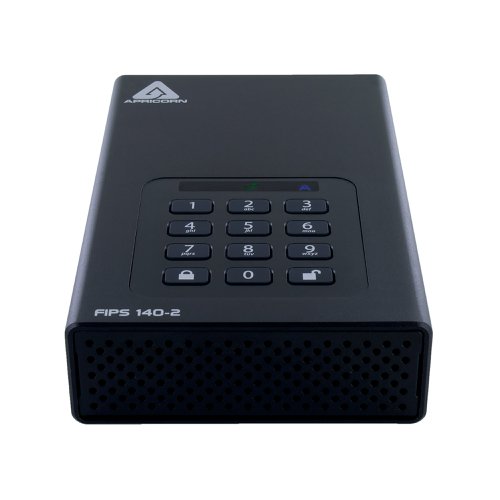 Apricorn Aegis Padlock DT 256-Bit AES-XTS Encryption External Hard Drive 6TB ADT3PL256F6000EM APC91403