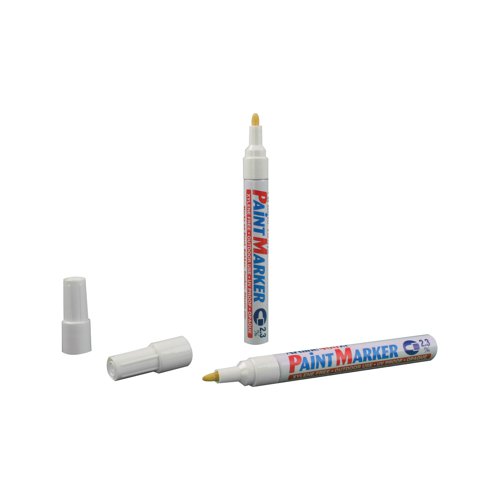 Artline 400 Bullet Tip Paint Marker Medium White (Pack of 12) A400 | Shachihata (Europe) Ltd