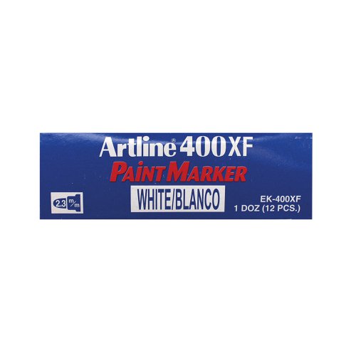 Artline 400 Bullet Tip Paint Marker Medium White (Pack of 12) A400