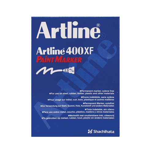 Artline 400 Bullet Tip Paint Marker Medium White (Pack of 12) A400