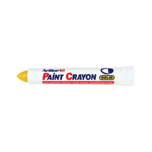 Artline 40 Paint Crayon Permanent Marker Yellow (Pack of 12) EK-40