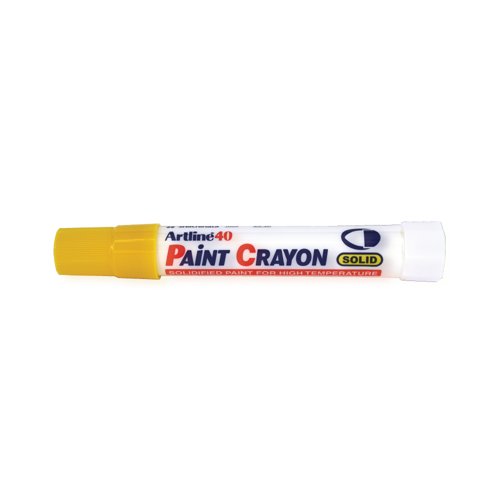 Artline 40 Paint Crayon Permanent Marker Yellow (Pack of 12) EK-40