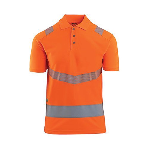 Arco Responsible Orange Hi-Vis Polo Shirt M