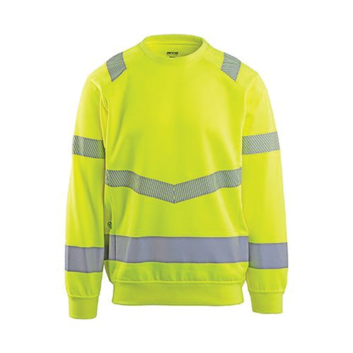 Arco Responsible Yellow Hi-Vis Sweatshirt L
