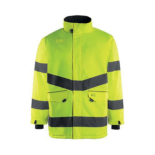 Arco Yellow Waterproof Hi-Vis Coat S