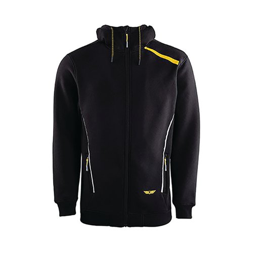 Trojan Mens Black Hoodie S