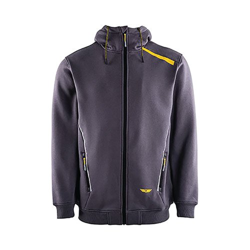 Trojan Mens Grey Hoodie S