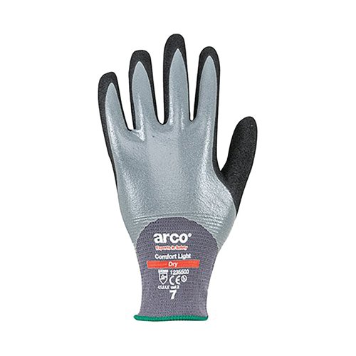 Arco Comfort Light Dry Nitrile-Coated Work Gloves 10