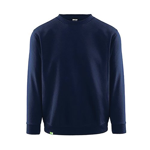 Arco Responsible Unisex Navy Crew-Neck Sweatshirt L