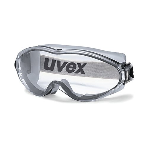 Uvex Ultrasonic Grey Clear-Lens Safety Goggles