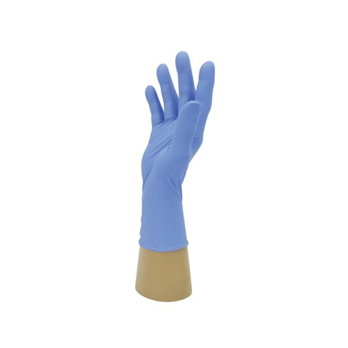 Polyco Bodyguard GL890 Blue Nitrile Disposable Gloves Large (Pack of 100)