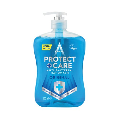 Astonish Clean Protect Antibac Handwash 600ml (Pack of 12) C4671 | The London Oil Refining Company