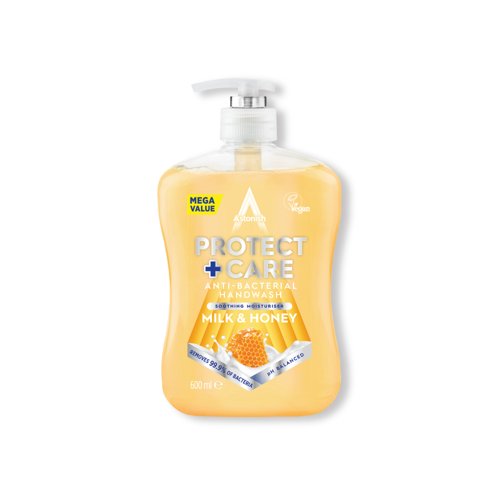 Protect and Care Antibacterial Handwash Milk and Honey 600ml (Pack of 12) C4750