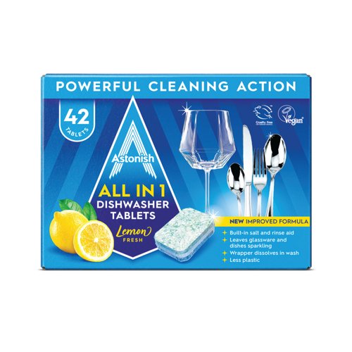 Astonish All in 1 Dishwasher Tablets Pack of 42 C2173