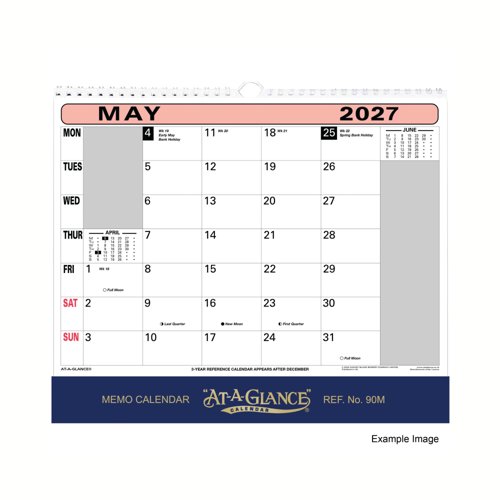 At-a-Glance Wall Calendar 2027 90M27