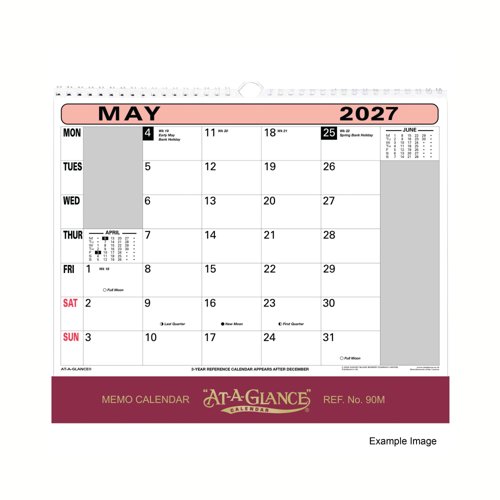 At-a-Glance Wall Calendar 2027 90M27