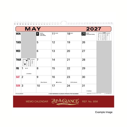 At-a-Glance Wall Calendar 2027 90M27