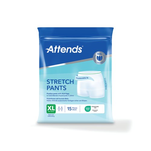 Attends Stretch Boxer Pants XL x10 Pack of 15 37094