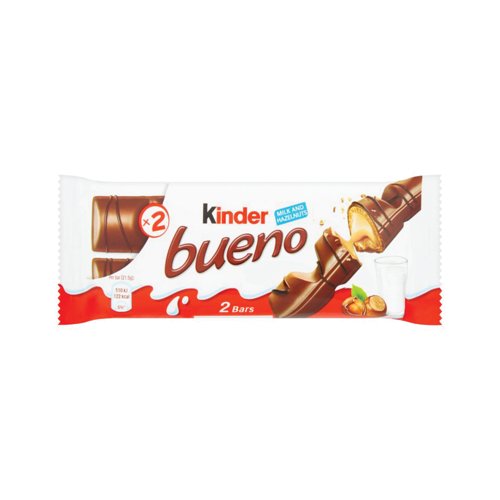 Kinder Bueno Duo Milk Chocolate Bar Pack of 30 100463