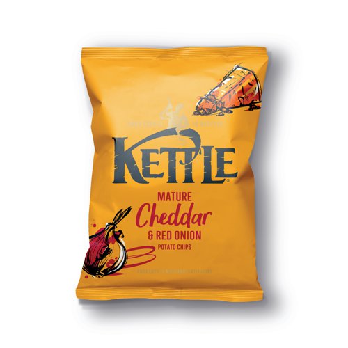 Kettle Mature Cheddar Red Onion Crisps 40g (Pack of 54) FG001862