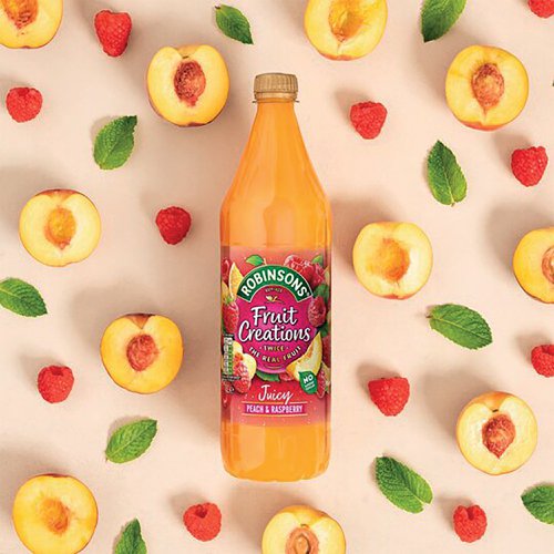 Robinsons Fruit Creations Peach and Raspberry 1L 0402121