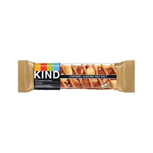 Kind Caramel and Almond and Sea Salt 40g (Pack of 12) 126976