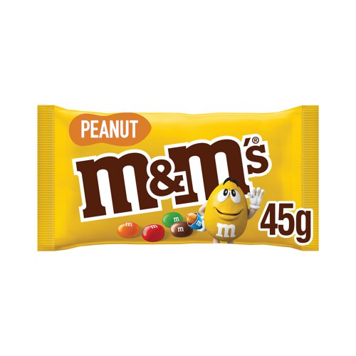 Mms Crunchy Peanut Milk Chocolate Bag 45g Pack Of 24 100531