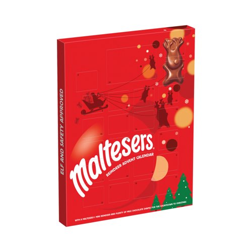 Mars Maltesers Milk Chocolate Reindeer Advent Calendar 108g MB1272