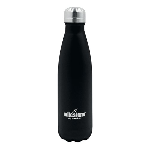 Drinking Bottle Double Walled Stainless Steel 500ml Black 52100