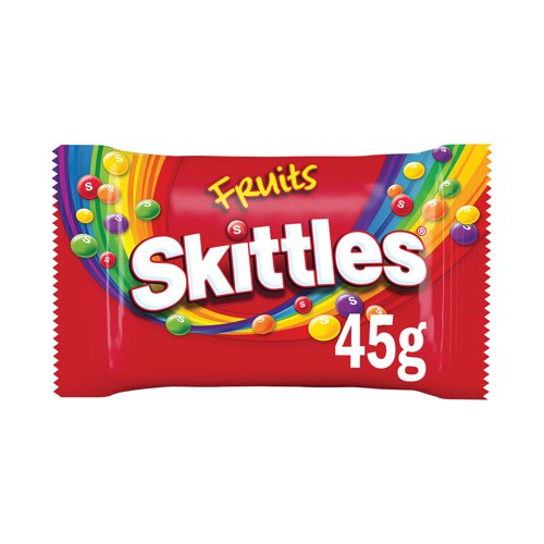 Skittles Chewy Sweets Fruit Flavoured Bag 45g (Pack of 36) 100548