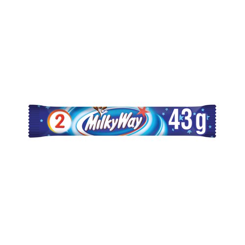 Mars Milky Way Nougat Milk Chocolate Snack Bar 43g Pack Of 28 122625