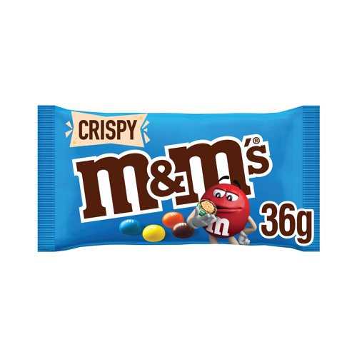 MMs Crispy Pieces + Milk Chocolate Bag 36g (Pack of 24) 100529