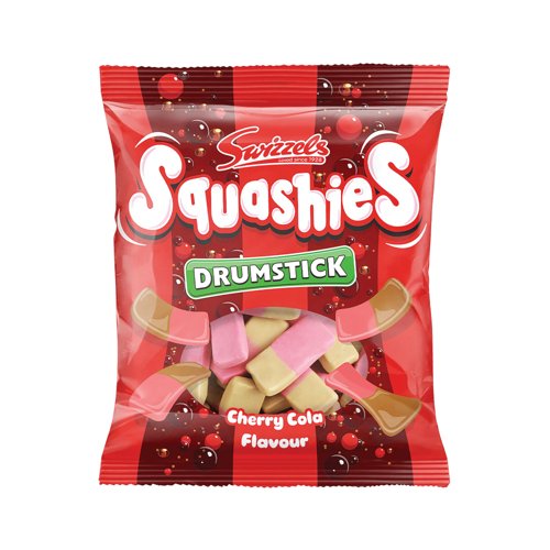 Swizzels Squashies Drumstick Cherry Cola 120g Bag 124221