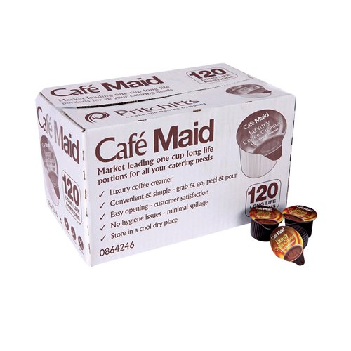 Cafe Maid Luxury Coffee Creamer Pots 12ml (Pack of 120) A02082 Hot Drinks AU99478