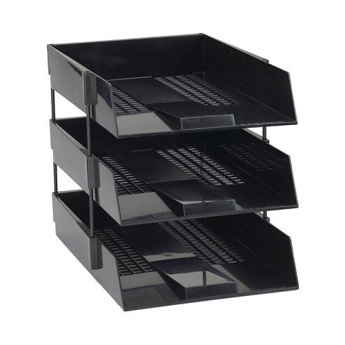 Avery Letter Tray Risers 118mm Black (Pack of 4) 404B-118 | Avery UK