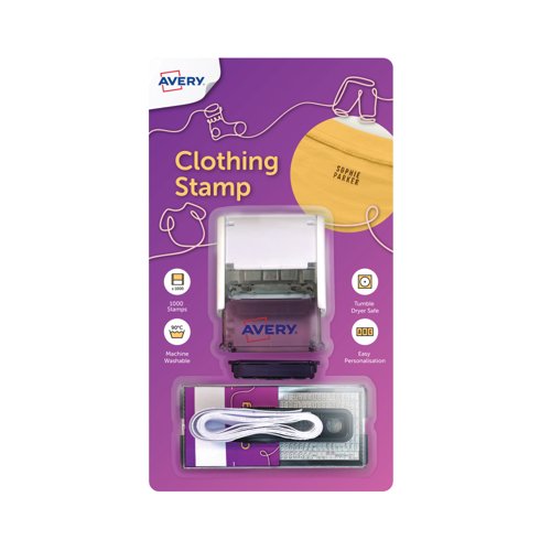 Avery Clothing Name Stamp 55x50mm White Cstamp