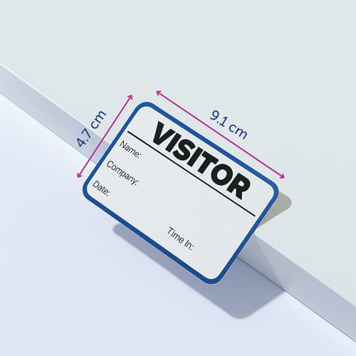 Avery Visitor Sign-In Book with 250 Paper Badges 4850S-THR.UK