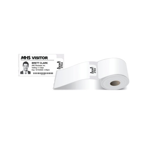 Avery Self-Adhesive Visitor Paper Badges Roll with Expiring Tabs 4851E-THR - AV15173