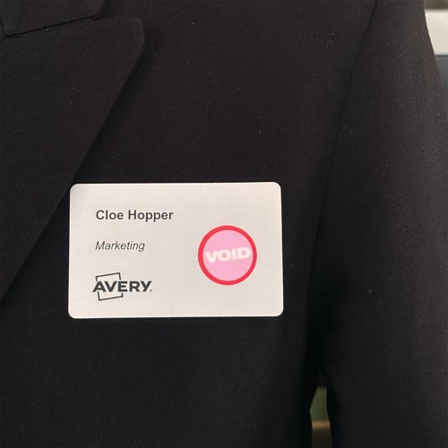 Avery Self-Adhesive Time-Expiring Paper Badge Dots Roll 4852E-THR