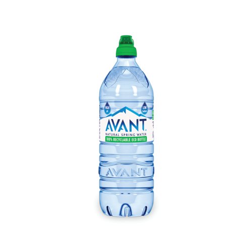 Avant Water Sportscap Bottle 1L (Pack of 6) AVA008