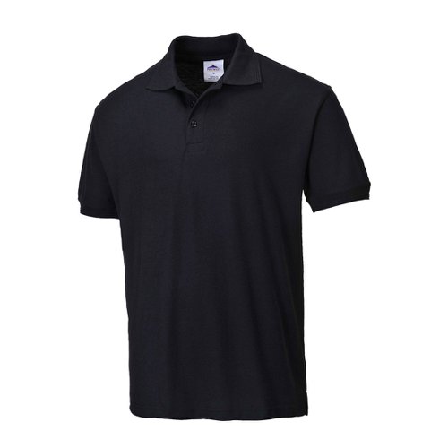 Portwest Naples Polo Shirt S/S S Blk