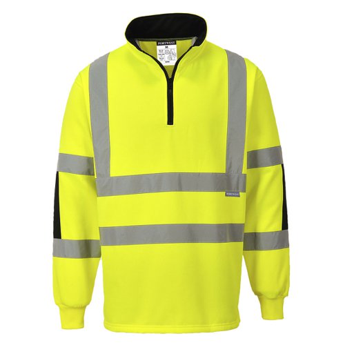 Portwest Xenon Hi Vis Rugby Shirt 5XL Yellow