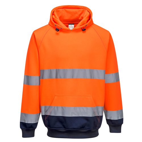 Portwest Hi Vis Contrast Hoodie L Orange/Navy