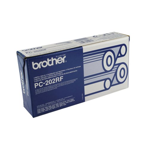 BA05406 | This genuine Brother refill ensures the best possible performance and reliability from your fax machine. Compatible with PC201 cartridges, the easy installation lets you resume fax reception in no time. This pack of two ribbons lets you print up to 840 A4 pages.