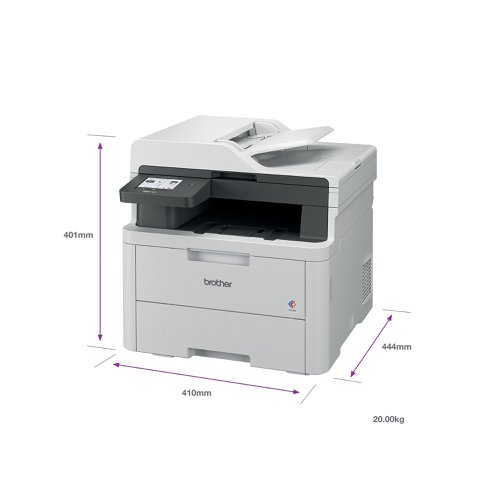 Brother MFC-L3740CDW A4 4-in-1 Wireless Colour Laser Printer MFCL3740CDWZU1